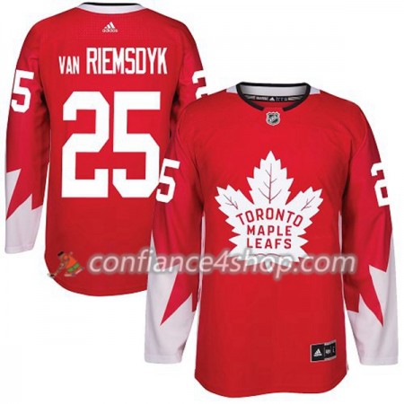 Adidas Maillot de Hockey Toronto Maple Leafs James Van Riemsdyk 25 2017-2018 Rouge Alternate Authentic - Homme